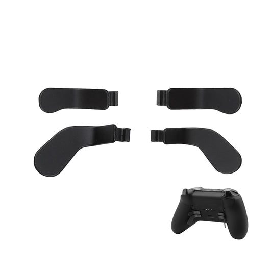 4Pcs Elite 2 Controller Metal Paddles for Xbox One Elite 2  Xbox One Elite Series 2 Controller  Stainless Steel Paddles Replacement Accessories for Xbox One Elite/ Elite Series 2/Elite 2 Core Controller (Black) [video game] [video game]