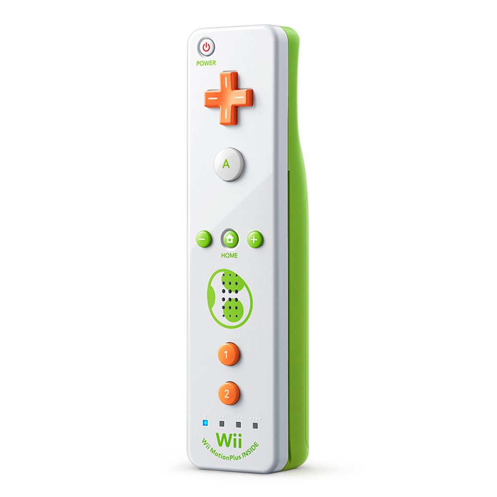 Nintendo Wii Remote Plus - Yoshi Edition, Model NATAL-MR-PN-8736199, Enhanced Motion Control, Compatible with Wii Consoles