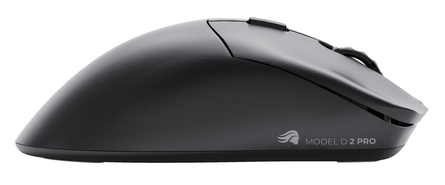 Glorious Gaming Model D 2 PRO Wireless Mouse - 4K/8K, 62g, 26K DPI, Ergonomic, Black