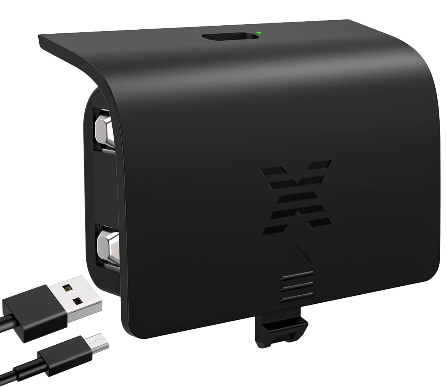 KEKUCULL Xbox Series S/X Controller Battery Pack - 1400 mAh Rechargeable with 8.2ft Charge Cable - Black1