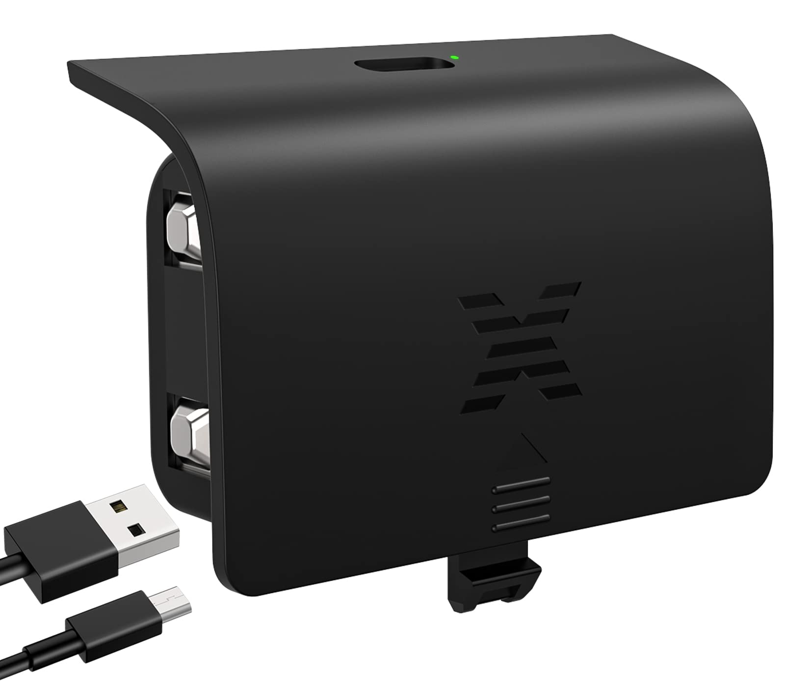 KEKUCULL Xbox Series S/X Controller Battery Pack - 1400 mAh Rechargeable with 8.2ft Charge Cable - Black1