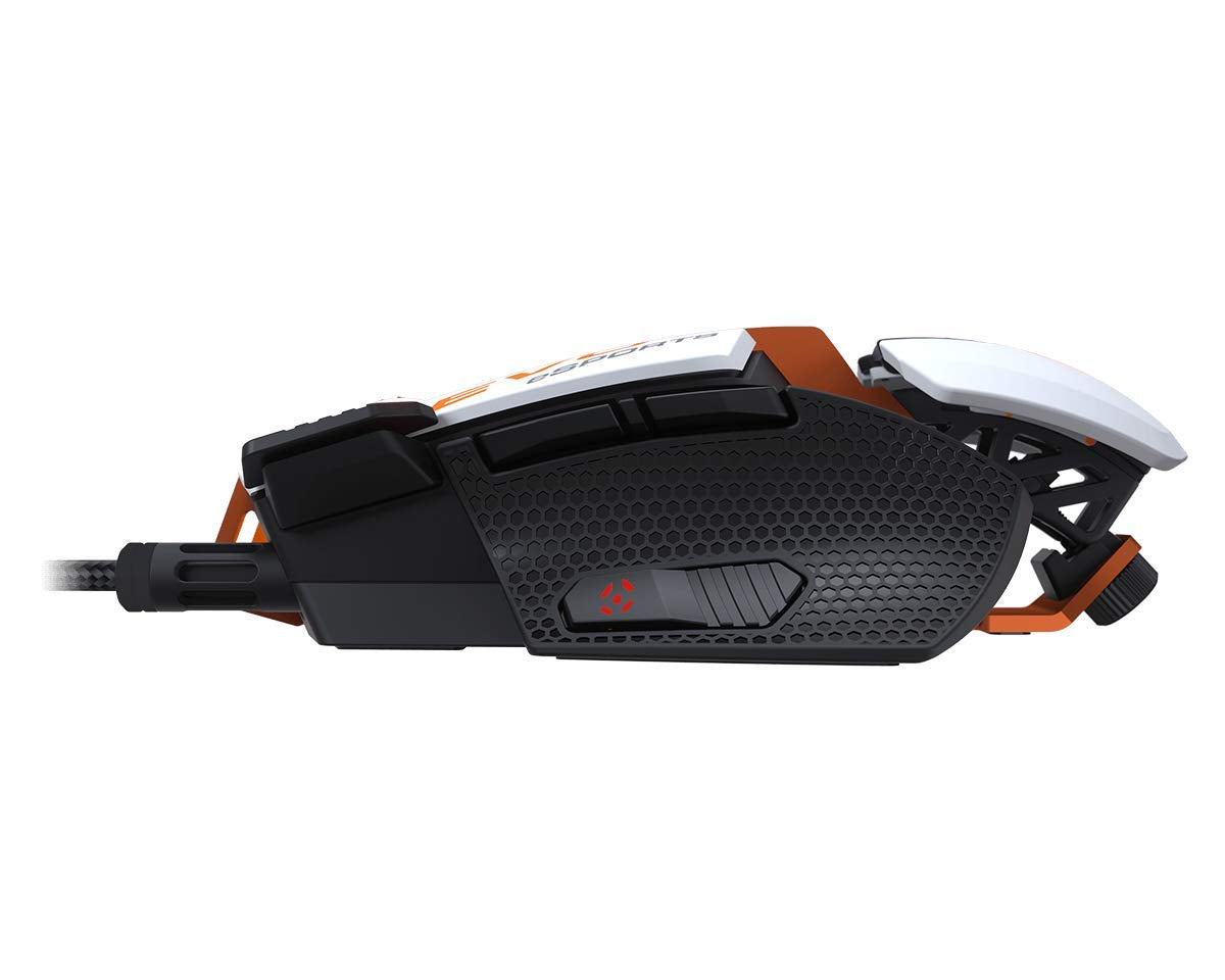 COUGAR 700M EVO Gaming Mouse - 16000 DPI, Adjustable Palm Rest, Weights, Black, Metal