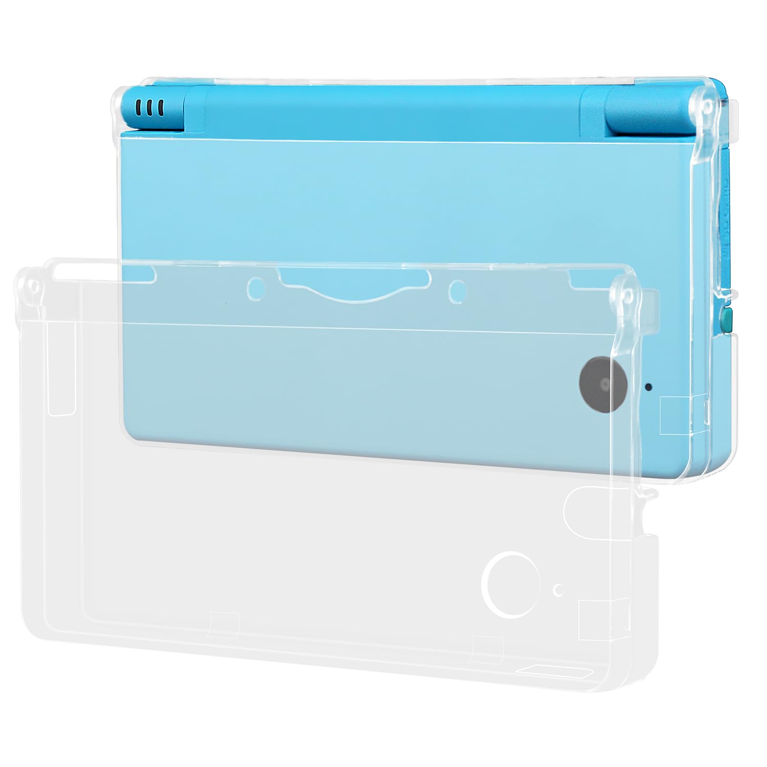 OSTENT Hard Crystal Case for Nintendo DSi - Clear, Model 027600, Durable Skin Cover Shell