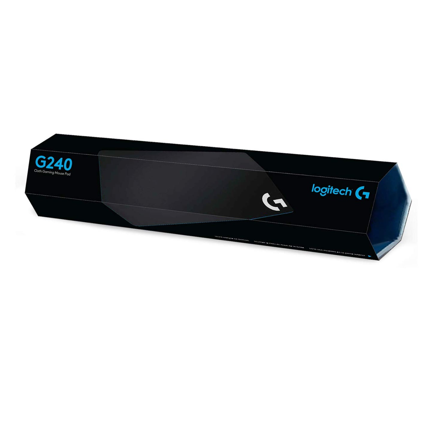 Logitech G240 Cloth Gaming Mouse Pad - Low DPI, 13.4L x 11W inches, Black, Model 943-000093
