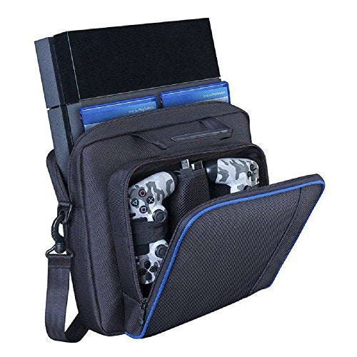 Lyyes PS4 Carrying Case - Protective Shoulder Bag for PS4/Pro/Slim, Black, Model ly239