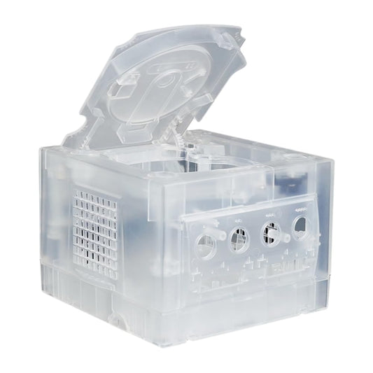 Hzxkqmil Replacement Housing Shell for GameCube Console  Translucent Case Accssories for NGC Retro Video Game Console DOL-001/DOL-101  Transparent White