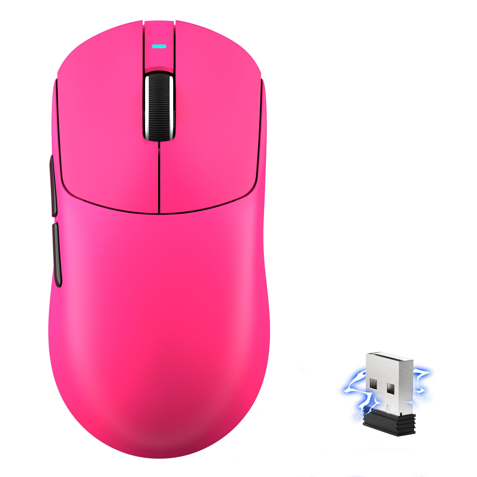 MAMBASNAKE X8 Plus Wireless Gaming Mouse, Tri-Mode, 40000 DPI, 150h Battery Life, 5 Buttons, Lightweight, Red