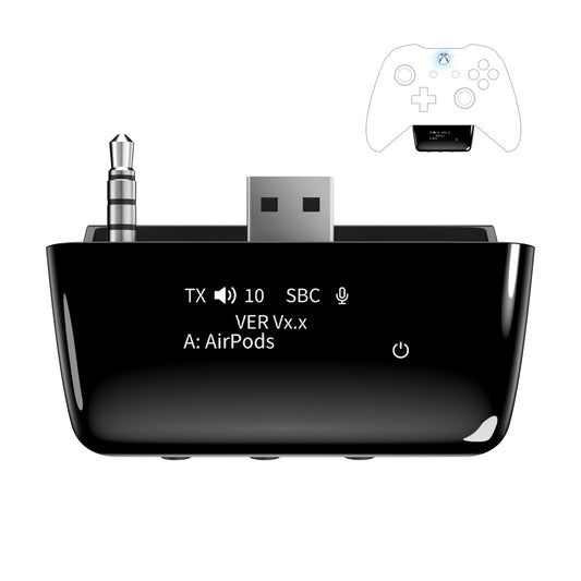 YOCOWOCO Bluetooth 5.2 Wireless Audio Adapter for Xbox One  Xbox Series X|S and Elite 2 Controller  Xbox Mic Adapter with Screen Supports Low Latency