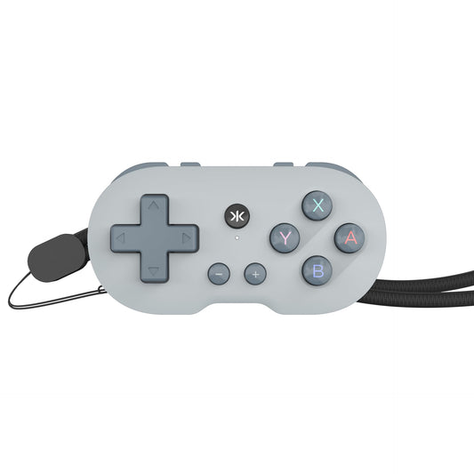 CRKD ATOM Collectible Keychain Controller - Mini Size, OG Grey for Nintendo Switch, PC, Mac, Mobile, Smart TV (Model 24-AT)
