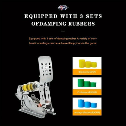 SimJack UT Pedals - Sim Racing Pedals with 200KG Load Cell Brake & Hydraulic System for PC (Model: UT-P3-H3-DB)