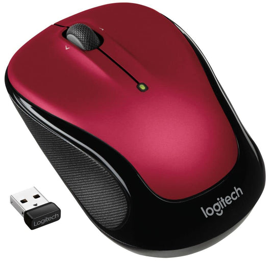Logitech M325S Wireless Mouse, Red - Plastic, Compact Design, Model 910-006830