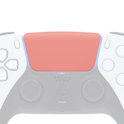 eXtremeRate Soft Touch Replacement Touchpad Cover for PS5 Controller - Coral, Model JPF4019G2, Includes Tool, Custom Part
