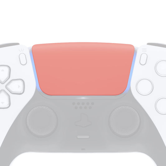 eXtremeRate Soft Touch Replacement Touchpad Cover for PS5 Controller - Coral, Model JPF4019G2, Includes Tool, Custom Part