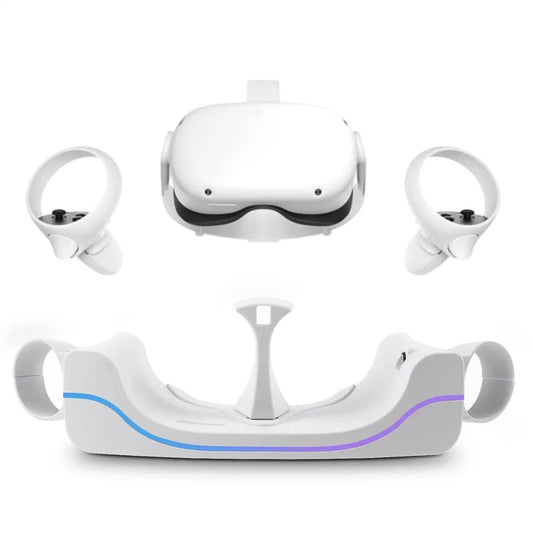 MICROMINI X-Ninja Quest 2 Charging Station Dock With Cable, Game Consoles, USB Type C, White