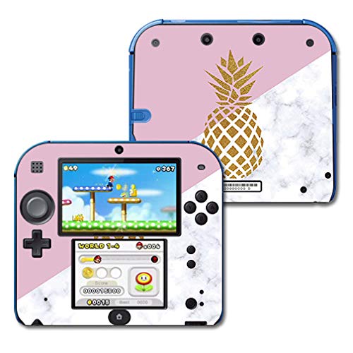 MIGHTY SKINS Nintendo 2DS Skin - Pretty Pineapple | Durable Vinyl Decal Cover, Easy to Apply & Remove | Model NI2DS-Pretty Pineapple