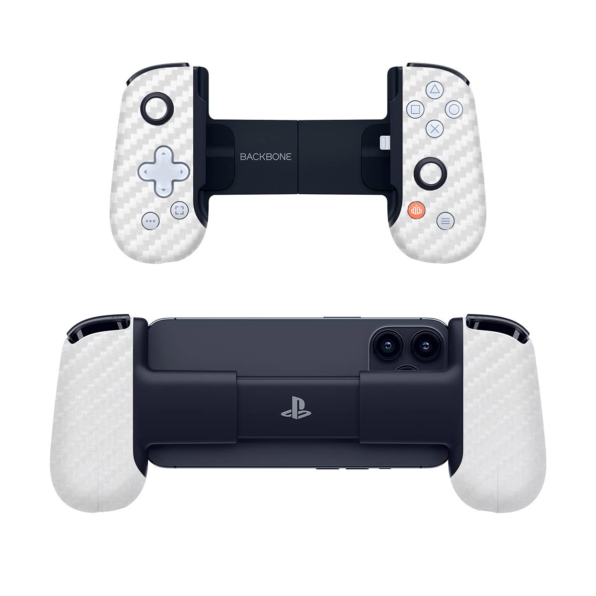 SopiGuard Sticker Skin for Backbone One Controller Full Body Wrap (Carbon White)