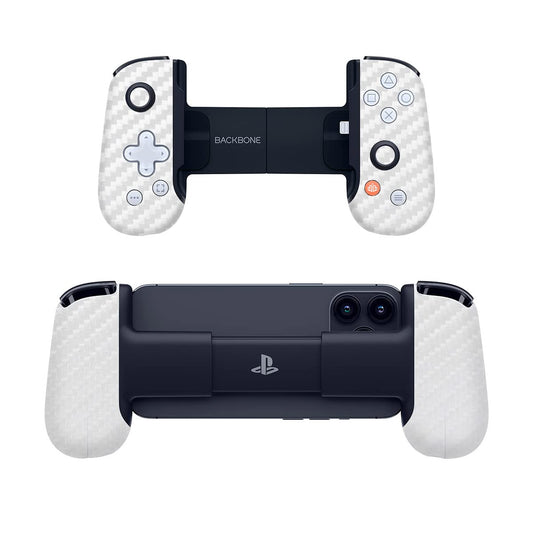 SopiGuard Sticker Skin for Backbone One Controller Full Body Wrap (Carbon White)