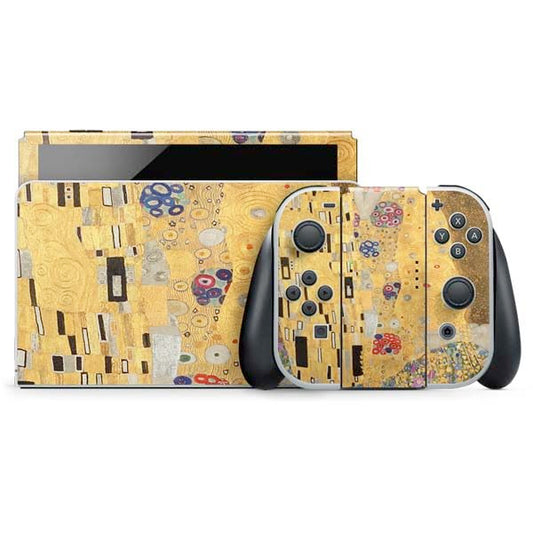 Skinit Decal Gaming Skin Compatible with Nintendo Switch OLED (2021) - Officially Licensed Klimt - The Kiss by Klimt Design