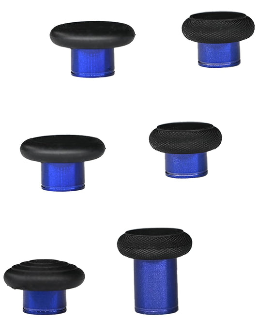 6 in 1 Metal Thumbsticks for Xbox One Elite Series 2  Elite 2 Core Controller Thumbsticks Joystick Replacement for Xbox Elite Series 2  Includes 1 Tall  1 Wide Dome  2 Standard  2 Classic (Blue)