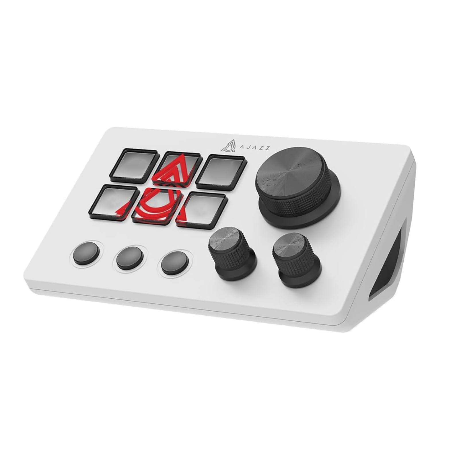 AJAZZ Macro Keypad Stream Controller Deck Gaming Streaming Shortcut Keyboard  6 Programmable Keys Customizable Visual AI Pad USB Soundboard for YouTube  Desk Office Setup  Laptop  PC  Mac