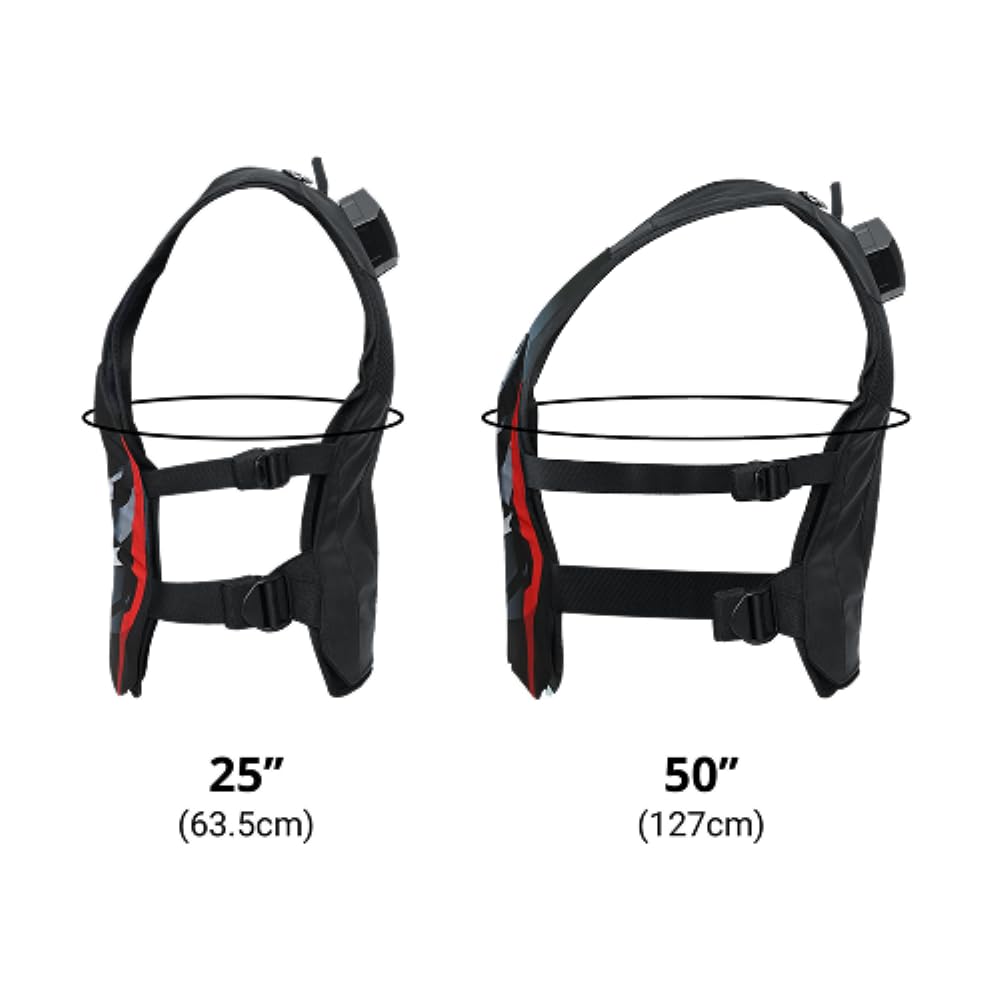 bHaptics TactSuit Air Onyx - Lightweight VR Haptic Vest with 16 Feedback Motors, Wireless Bluetooth, Model BHTV16M1D