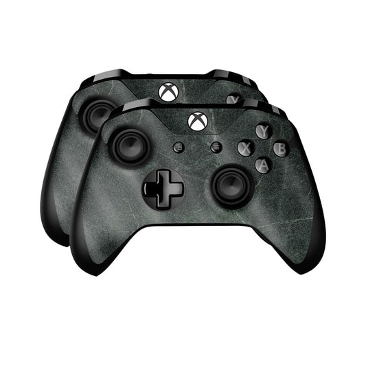 Glossy Glitter Skin Compatible with Microsoft Xbox One Controller (2 Pack) - Green Marble - Premium 3M Vinyl Protective Wrap Decal Cover - Easy to Apply | Crafted in The USA by MightySkins