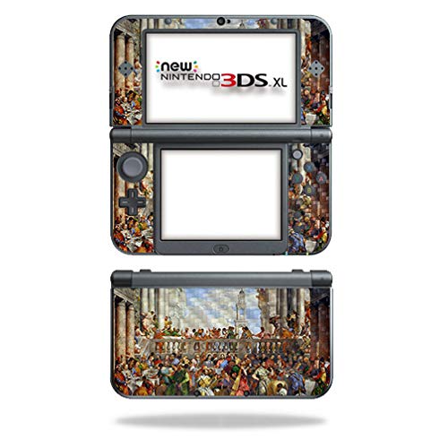 MightySkins Carbon Fiber Skin for Nintendo New 3DS XL (2015) - Wedding at Cana | Protective  Durable Textured Carbon Fiber Finish | Easy to Apply  Remove  and Change Styles | Made in The USA