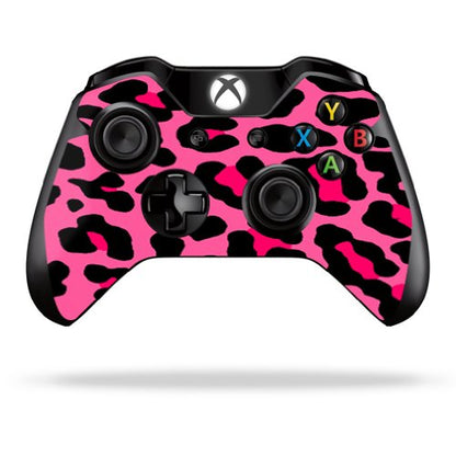 MIGHTY SKINS Xbox One/One S Controller Skin - Pink Leopard | Durable Vinyl Wrap | Easy Application & Removal