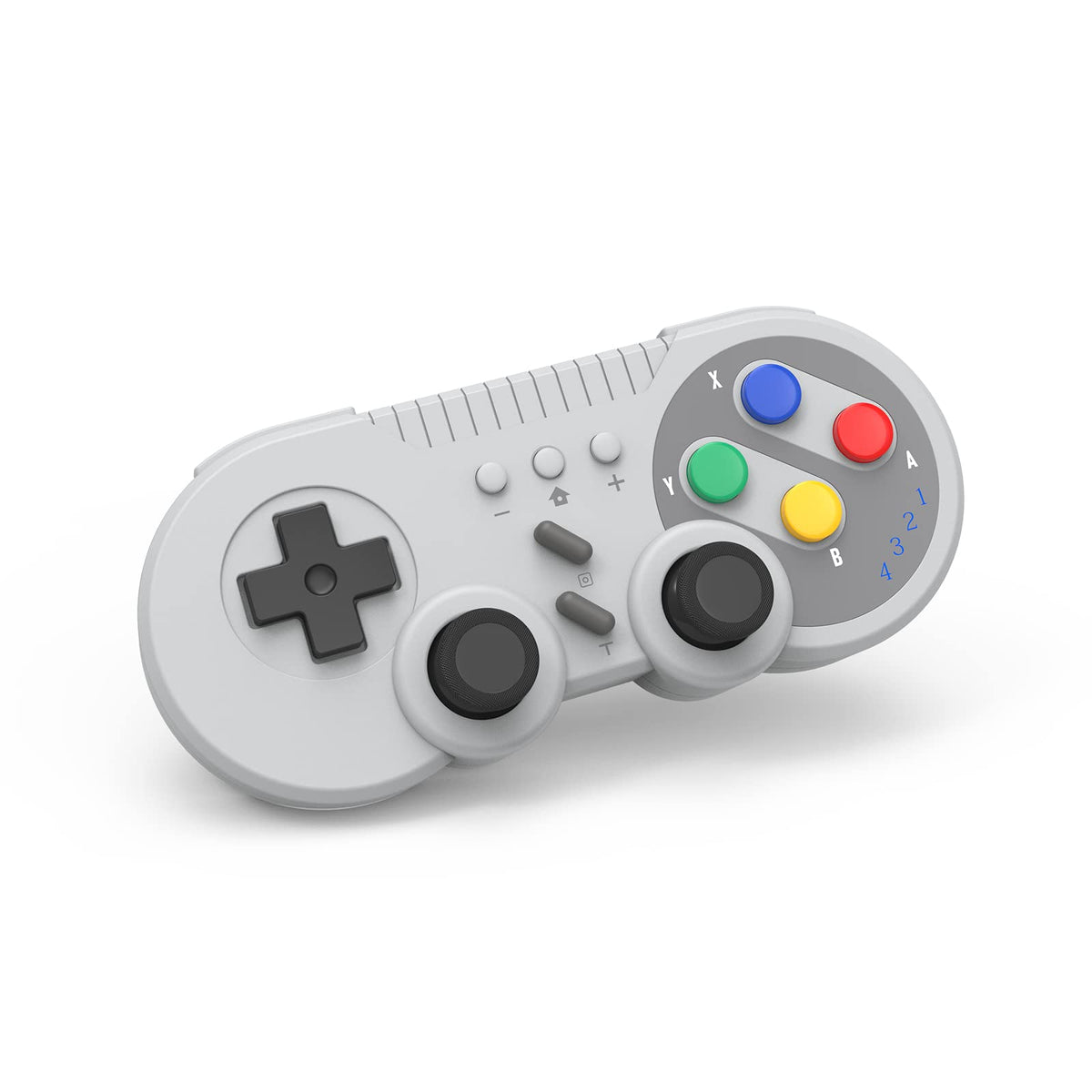 Cenxaki Switch Controller for Nintendo Switch  Wireless Switch Gamepad Compatiable for NS/Switch OLED/Windows PC Classic SNES Style Controller with Motion Control/Vibration/Turbo/Wakeup - Gray