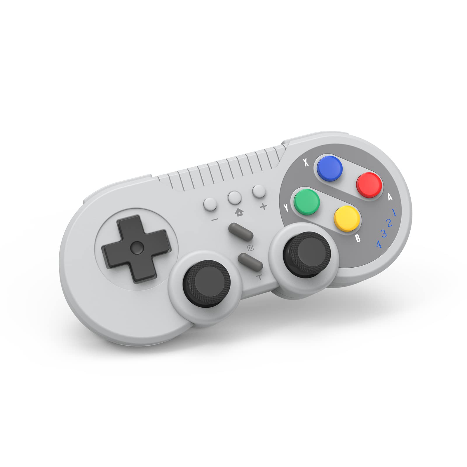 Cenxaki Switch Controller for Nintendo Switch  Wireless Switch Gamepad Compatiable for NS/Switch OLED/Windows PC Classic SNES Style Controller with Motion Control/Vibration/Turbo/Wakeup - Gray