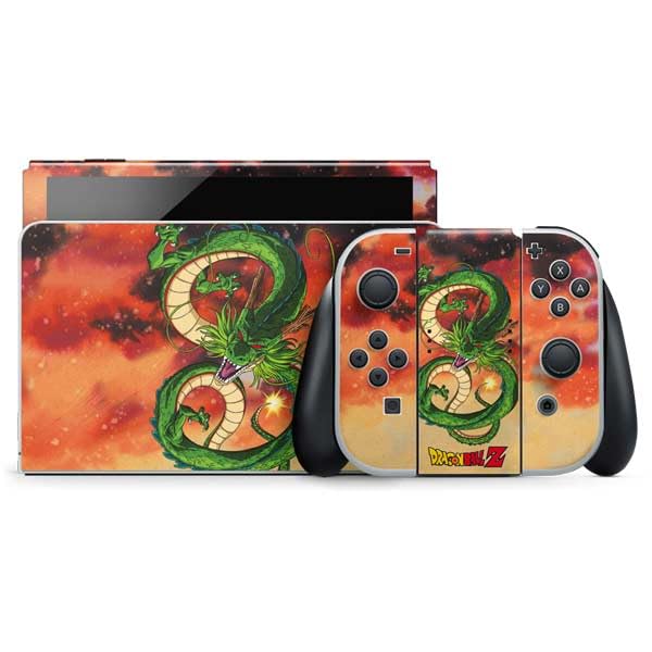 Skinit Decal Gaming Skin Compatible with Nintendo Switch OLED (2021) - Officially Licensed Dragon Ball Z One Wish Shenron Design