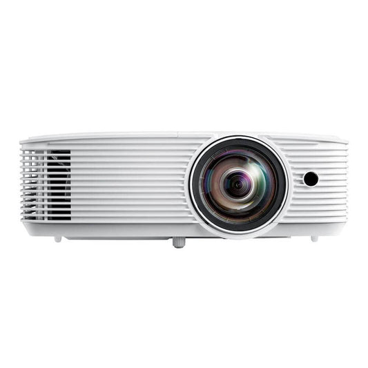 Optoma GT1080HDRx Short Throw Gaming Projector | Enhanced Gaming Mode for 1080p 120Hz Gameplay at 8.4ms | 1080p and HDR support with 4K UHD input | Bright 3 800 Lumens for Day and Night Gaming | White