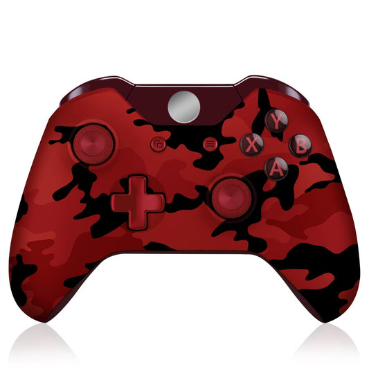 ADHJIE Wireless Xbox One Controller, Bluetooth, Dual Vibration, Camo Red