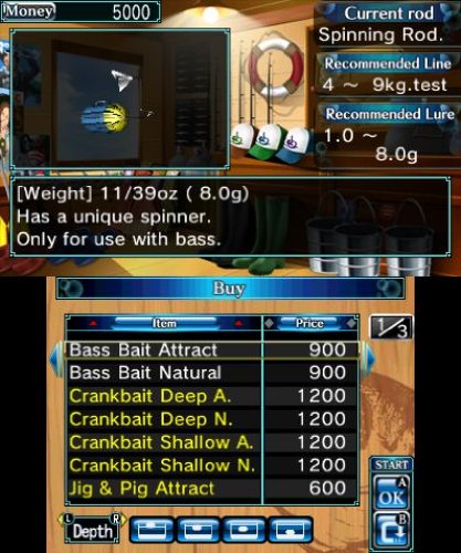 Aksys Super Black Bass 3D Game for Nintendo 3DS - Model 3DS-008