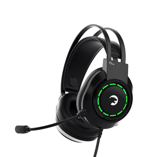 GAMEPOWER Voldon X Wired Gaming Headset - 3.5mm Jack, 50MM Drivers, Noise Cancelling Mic, Black, PS4/PS5/Xbox Compatible