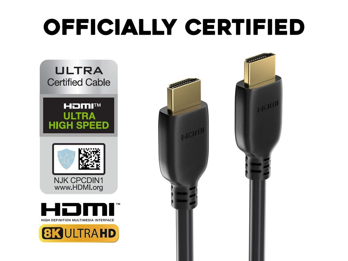 BRENDAZ HDMI Cable with Ethernet & USB + Power Cord Set for PS4 Pro/PS4 - 6 Feet, Black