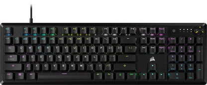 Corsair K70 CORE RGB Mechanical Gaming Keyboard - Pre-Lubed MLX Red Switches, Media Control Dial, Black, Without Palmrest, Model CH-910971E-NA