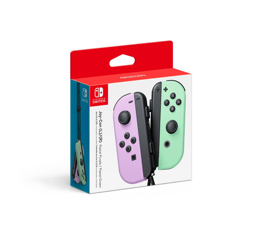 Nintendo Joy-Con Controllers (L/R) - Pastel Purple/Pastel Green, Model 1029638