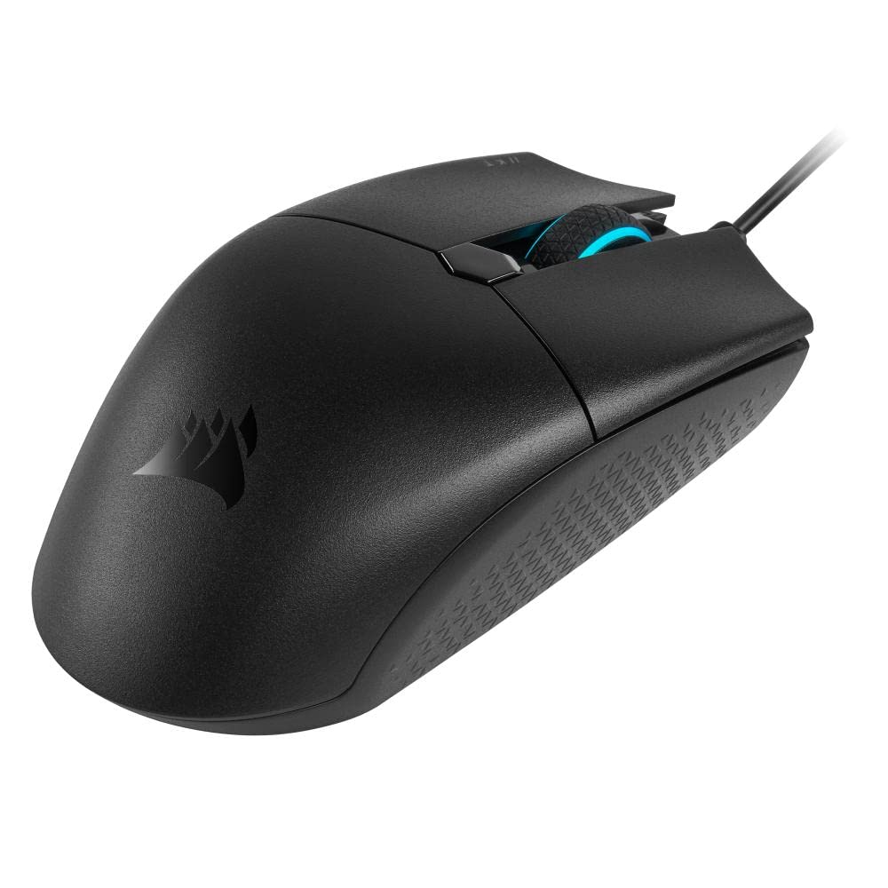 Corsair KATAR PRO Ultra-Light Gaming Mouse - 12,400 DPI, 6 Buttons, RGB Backlighting, Black - Ideal for FPS/MOBA Gaming