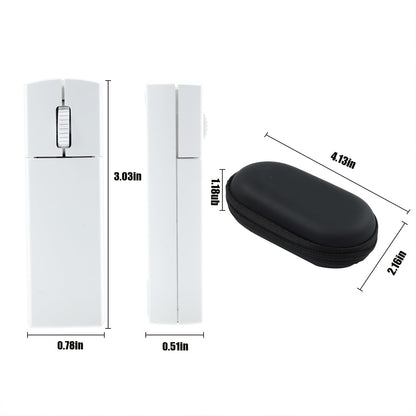 elec Space Wireless Mini Finger Mouse - Silent Bluetooth & 2.4GHz, Ergonomic, Portable, White, Model 78b13e75-39f1-493b-a83c