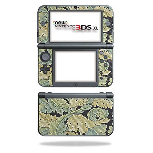 MightySkins Carbon Fiber Skin for Nintendo New 3DS XL (2015) - Acanthus | Protective  Durable Textured Carbon Fiber Finish | Easy to Apply  Remove  and Change Styles | Made in The USA