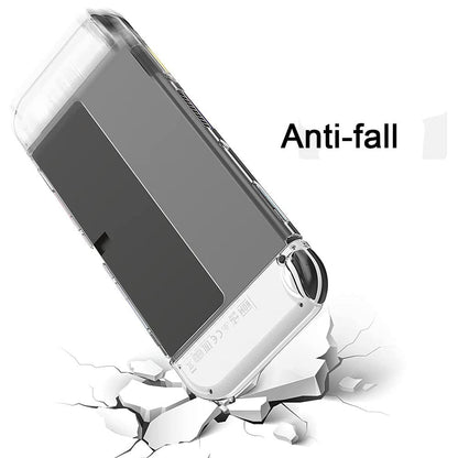 GSRYPC Protective Case Cover for Nintendo Switch OLED 2021 - Crystal Clear, 5 in 1 Joy-Con Controller Compatible