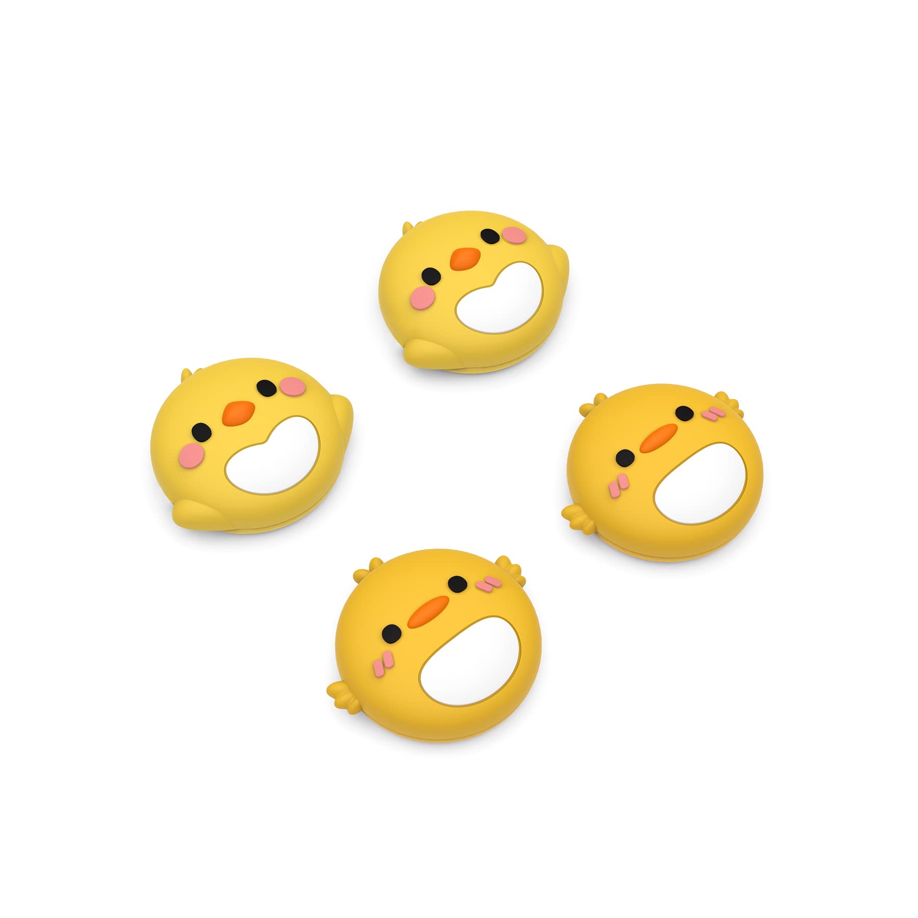 PlayVital Thumb Grip Caps for Steam Deck - Silicone Joystick Caps, Parrot & Chick Color, Model YFSDM009
