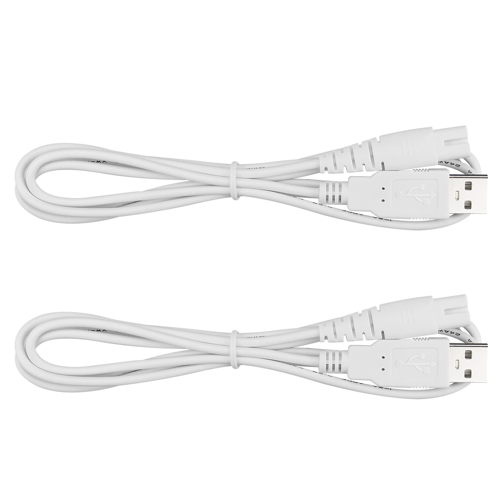 Water Flosser Charger Cord Replacement for Mospro  Zerhunt  Cremax  Nicefeel - Charging Cable 2-Pack