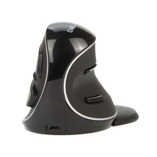 DeLUX Wireless Ergonomic Mouse, 4000DPI Vertical Design, 6 Buttons, Bluetooth+2.4G, Model M618PD, Removable Palm Rest for Comfort