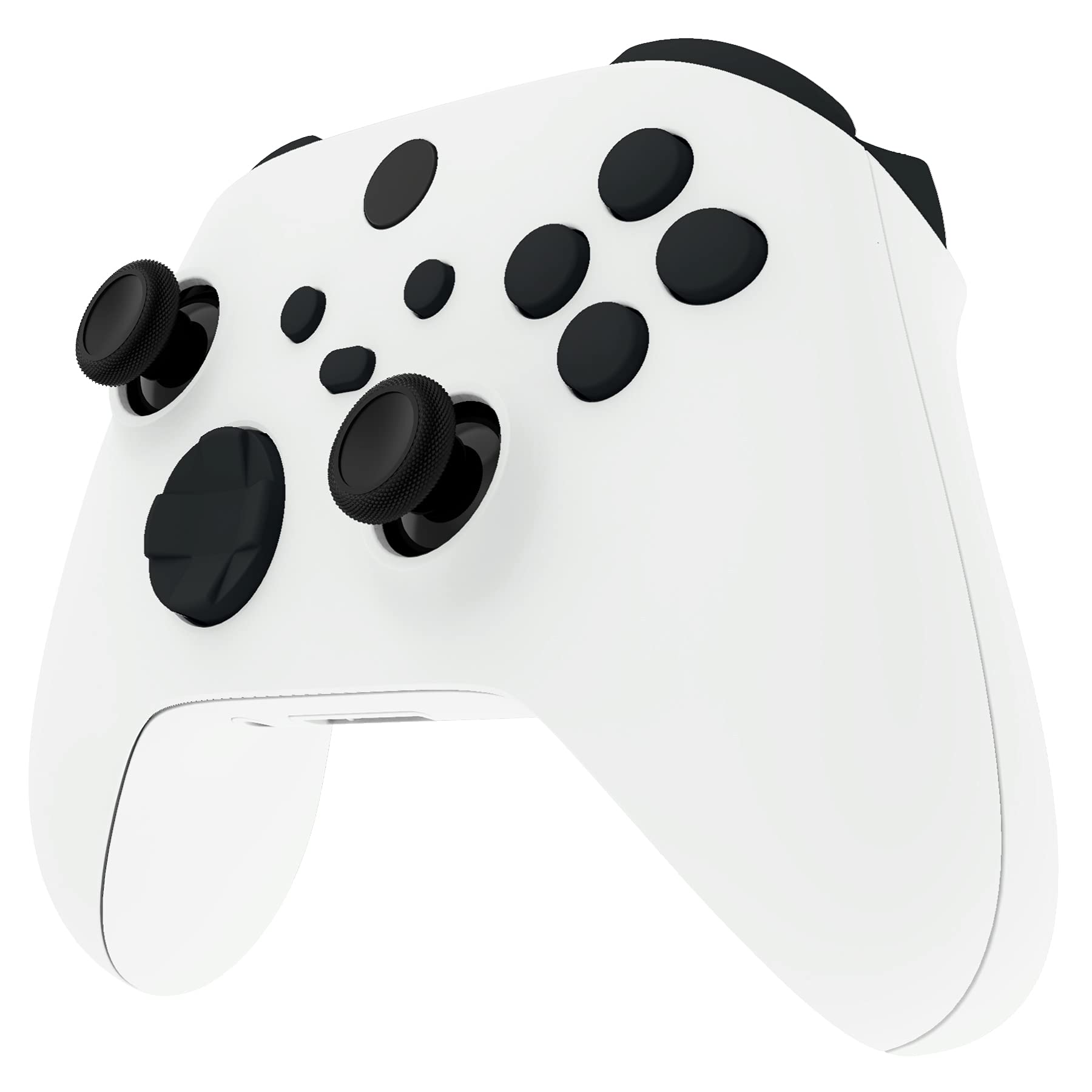 eXtremeRate No Letter Imprint Custom Full Set Buttons for Xbox Series X & S Controller  Replacement Accessories Bumpers Triggers Dpad ABXY Keys Parts for Xbox Core Wireless Controller - Black