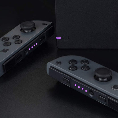 eXtremeRate Firefly LED Tuning Kit for Nintendo Switch Joycons - Violet, Model NSLED009, Includes Power LED Indicator
