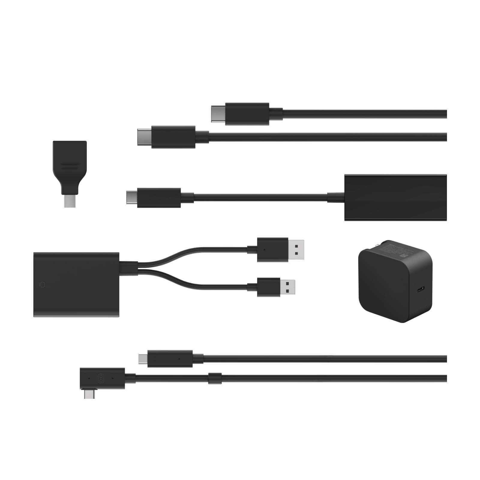 HTC VIVE Wired Streaming Kit for VIVE Focus - DisplayPort Compatible, Black, Model 99H12347-00