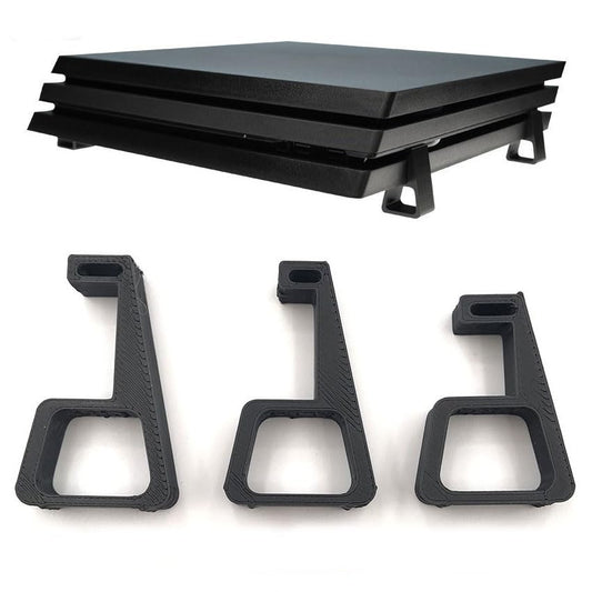Tekmihat 4PCS Cooling Horizontal Version Bracket for PS4 Slim Pro Feet Stand Console Base Flat-Mounted Holder Stand (PS4)