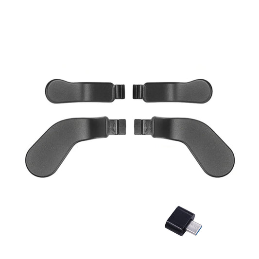 4 Pcs Elite 2 Core Controller Paddles for Xbox One Elite Series 2  Elite Control Paddles for Xbox One Elite  Elite Controller Metal Paddles for Xbox One Elite Series 2 (Black) Type-C Convertor